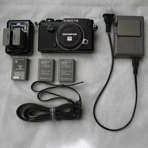 Olympus PEN-F 20.3MP Digital Camera - Black (Body Only) plus accessories